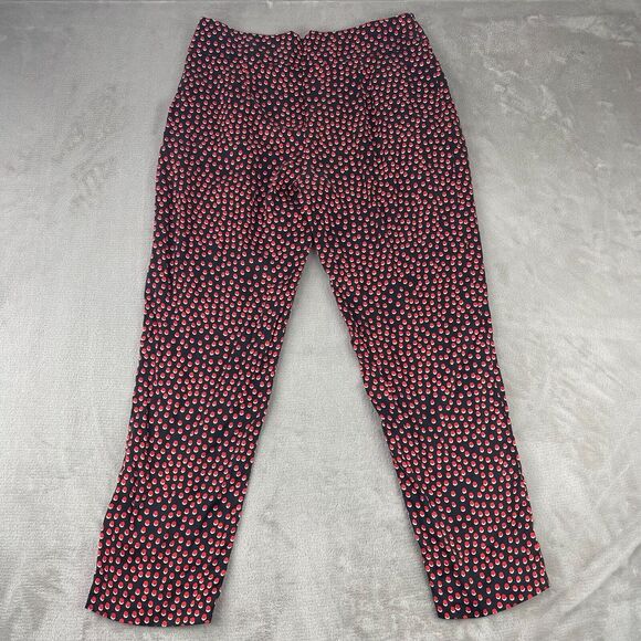 L'AGENCE Abrinne Pants Women 10 Black‎ Multi 100% Silk Hidden Back Zip Designer - Picture 10 of 16